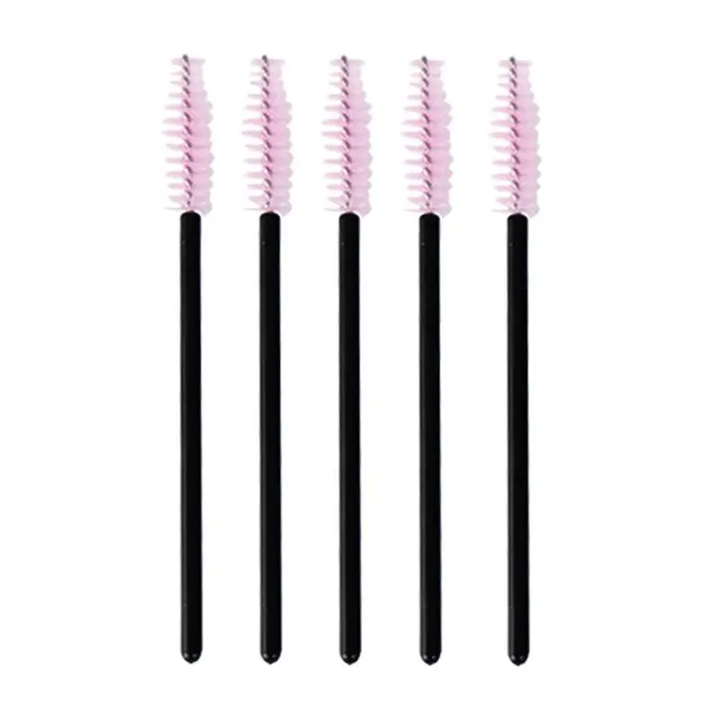 5/10pcs Eyelash Extension Disposable Eyebrow brush Mascara Wand Applicator Spoolers Eye Lashes Cosmetic Brushes Set Makeup Tools - Цвет: Pink 5pcs