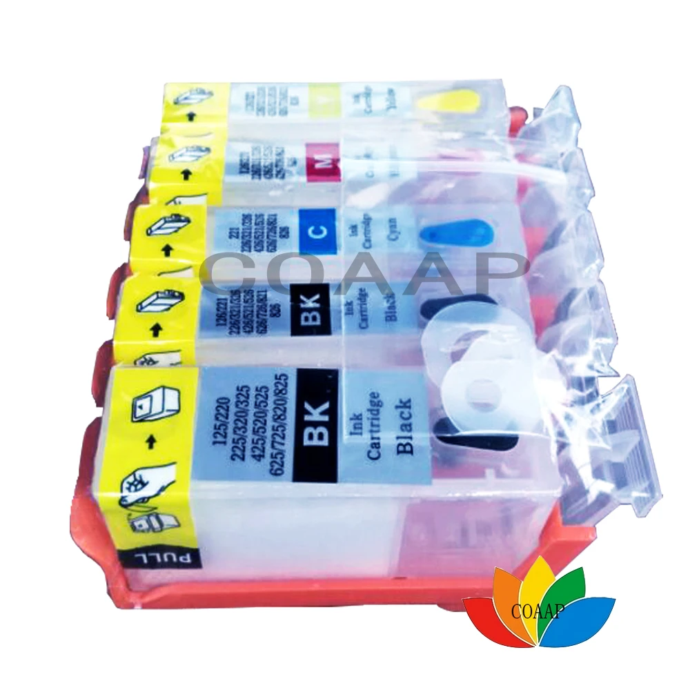 Многоразовый картридж pgi-520 PGI 520 BK CLI 521 C M Y 5 шт. для canon PIXMA + ARC | Компьютеры и офис