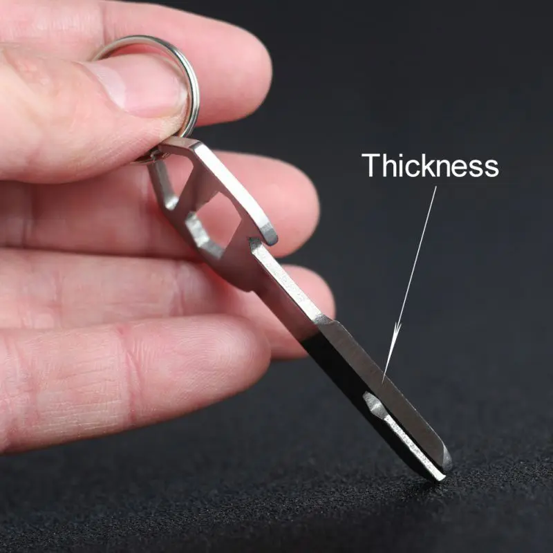 

Stainless Steel Key Outdoor EDC Multi Tool Pocket Survival Tool Gadget Bottle Opener With keyring Camping Equipment tourism Pro