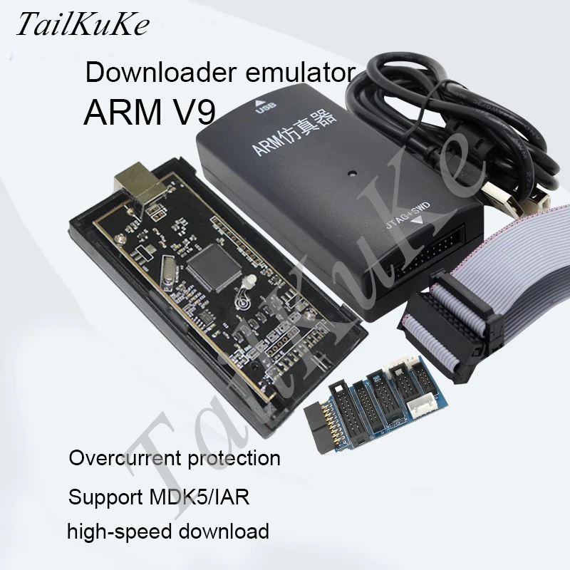 Billige JLINK V9 Simulator Downloader STM32 ARM MCU Entwicklung Bord Verbrennungen V8 Fehlersuche Programmierer