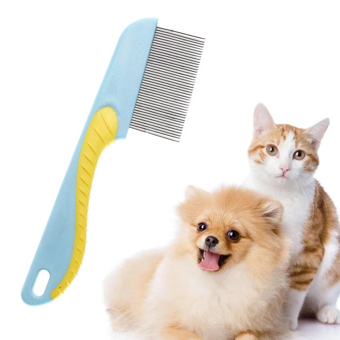 Dog Comb Professional Steel Grooming Comb Dog Cat Cleaning Brush High Quality1Pcs