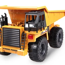 RC автомобиль оригинальная коробка 2,4G 6-канальный пульт дистанционного Управление шахты металлический самосвал/детскй 4-колесный Реалистичная машина Прочный Многофункциональный игрушки