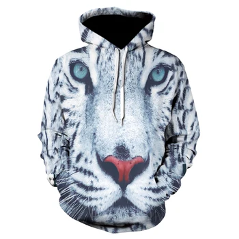 

Brand new print hoodie with animal personality, men 3d spotted milk tiger head hoodie, 2019 brand hoodie hip-hop tracksuit stree