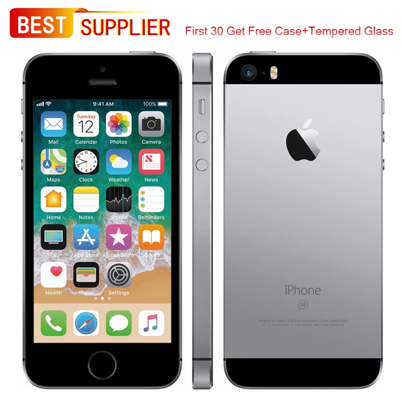 APPLE iPhone SE 4G LTE Smartphone, A1662/A1723 Version, 4.0 inches