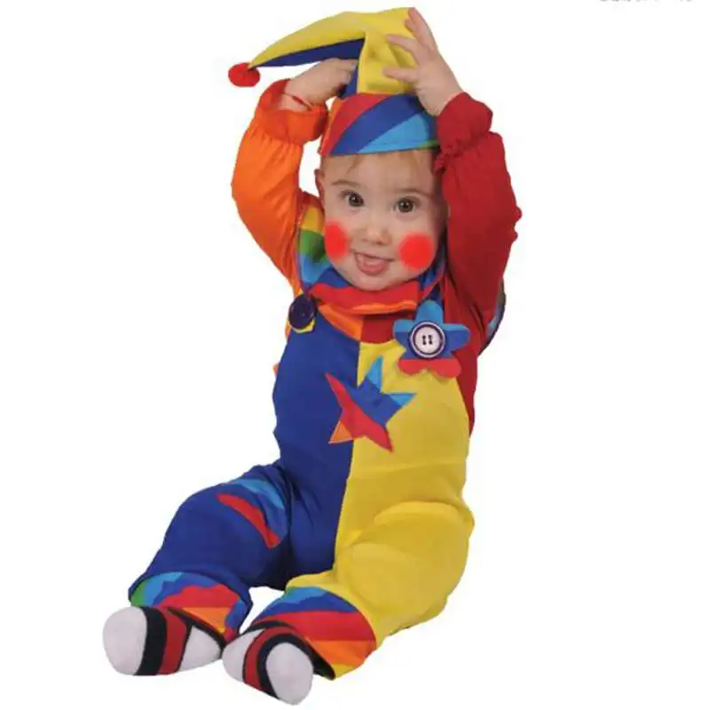 High Quality Halloween Baby Clown Costumes Children Masquerade Cosplay
