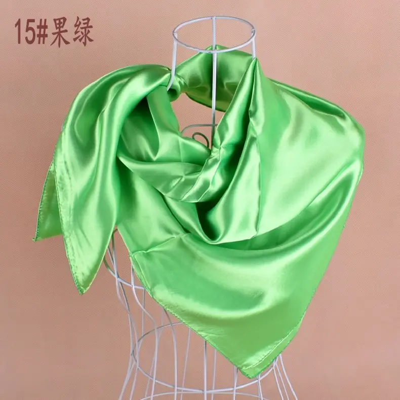 Women big Square scarf Pure color soft headband hijab scarf