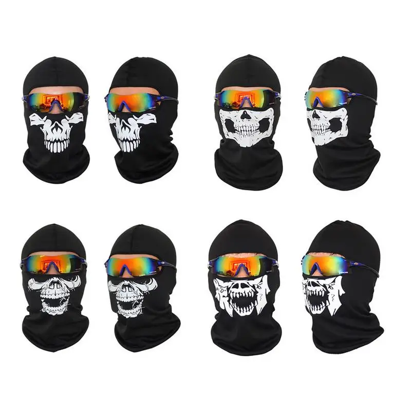 buy Fashion Cycling Face Masks Balaclava Skull Wicking Headgear Sports Bike Bicycle Riding Hat Head Scarf Cycling Full Face Mask