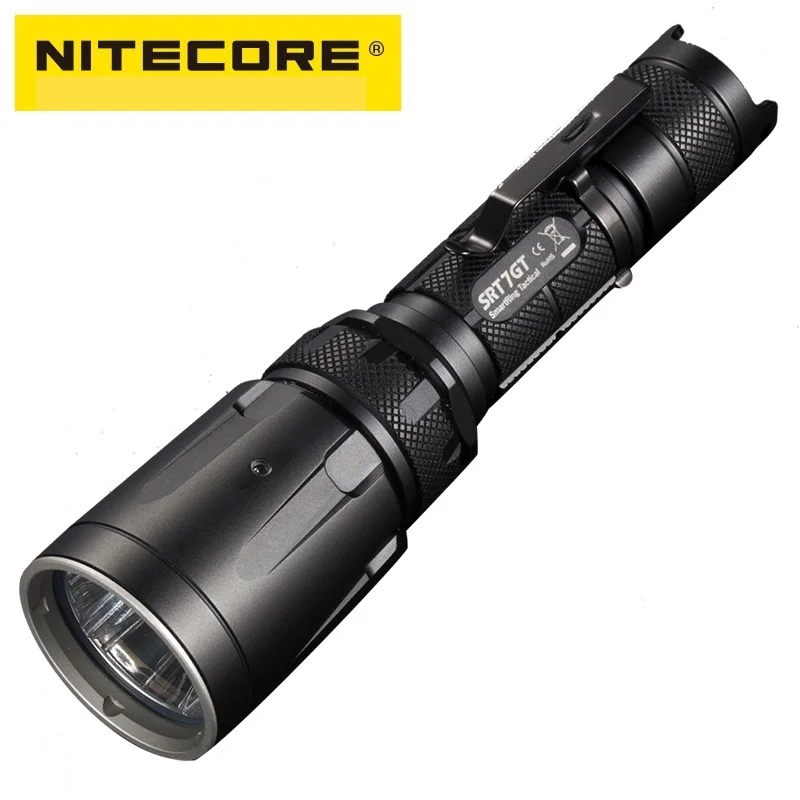 NiteCore SRT7GT фонарь фонарик Cree XP L HI V3 1000LM красного зеленого и синего цвета УФ светодиодный на 18650 Батарея для
