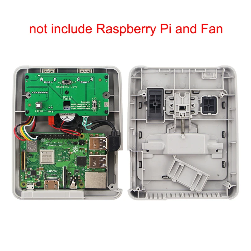 Retroflag SUPERPI CASE-J Raspberry Pi 3 Model B+/B NESPI ABS коробка для RetroPie 32 Гб SD карты геймпады адаптер питания