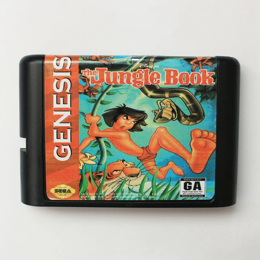 

The Jungle Book 16 Bit Game Card For Sega Mega Drive & Sega Genesis