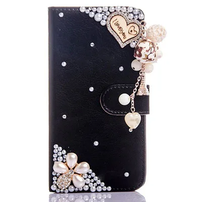 Чехол для мобильного телефона с бриллиантами, милый элегантный уникальный чехол с отделениями для карт для iphone/samsung Galaxy, стразы с кристаллами, кошелек с откидной крышкой