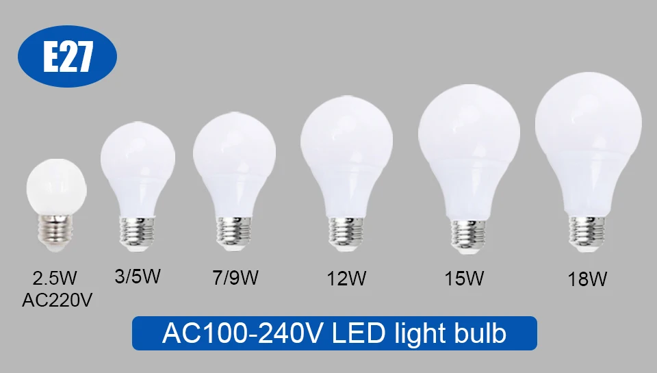 Светодиодный E14 светодиодный светильник E27 светодиодный лампы AC 110 V 220 V 230 V 240 V 3 W 5 W 7 W 9 W 12 W 15 W 18 W Светодиодный точечный светильник Настольный