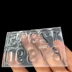 0-9 цифр полимерный литой художественный DIY силиконовые формы Создание украшений из каучука инструменты