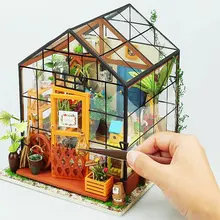Миниатюрный Кукольный дом «сделай сам» Kathy's Green Garden с мебели для детей и взрослых, сборные наборы, кукольный домик