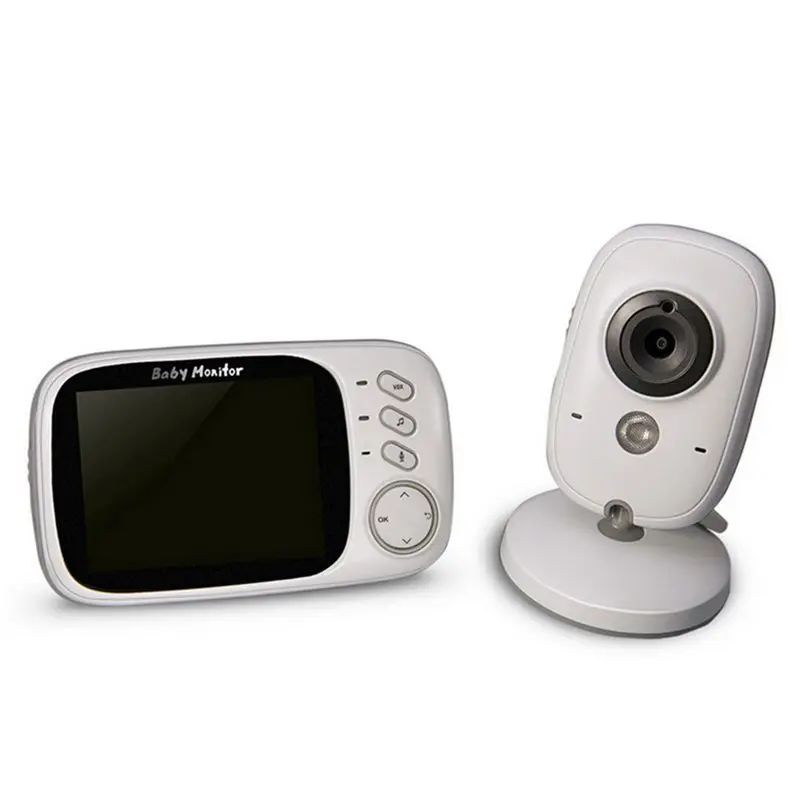 Oeak беспроводной цветной видеоняня монитор для сна детская няня камера безопасности ночное видение контроль температуры 3,2 дюйма - Цвет: EU