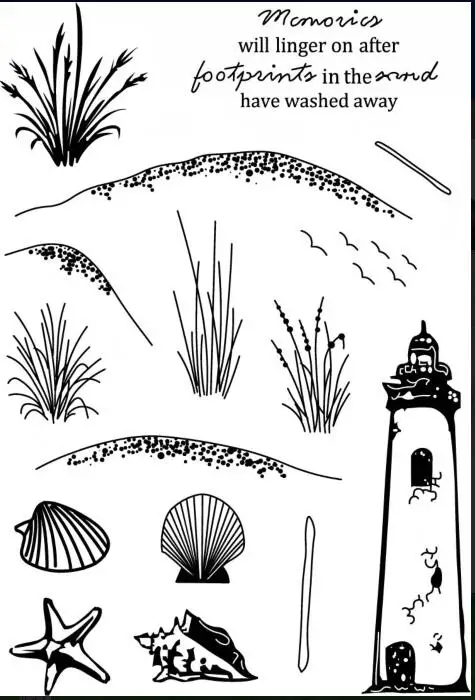 

Lighthouse Transparent Clear Stamps for DIY Scrapbooking/Card Making/Kids Christmas Fun Decoration Supplies ST0013