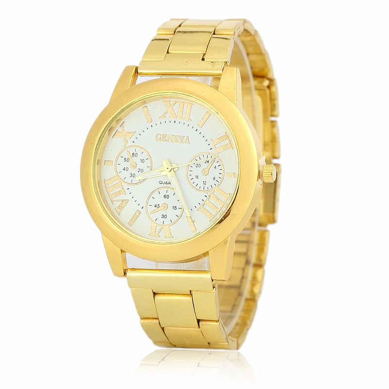 

New Stainless Steel Vansvar Watch Business Gold Wristwatch Quartz Watches Men Casual Wrist Watches 1699