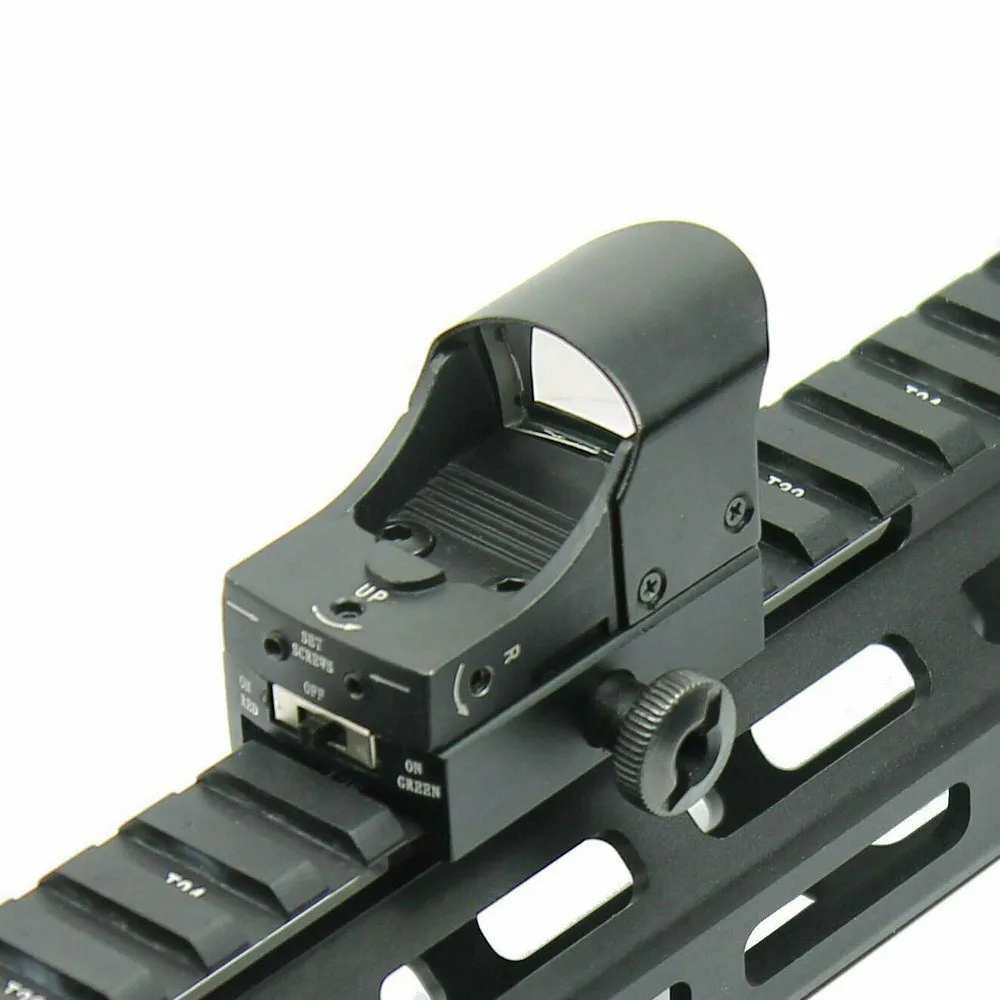 

Micro Holographic Reflex HD 107 Scope Tactical Mini Holographic Reflex Sight Red Green Dot Light Adjustable