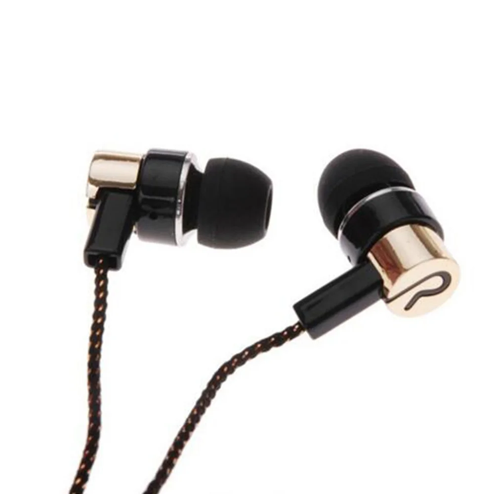 Standard Earphone 3.5mm Jack Fiber Braided Rope Stereo Headset For High