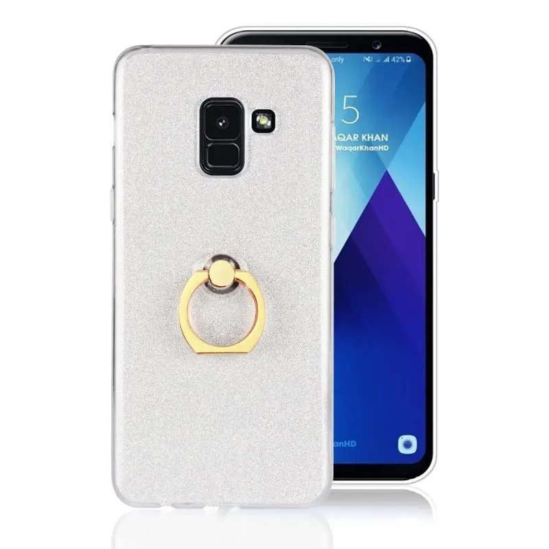 BELIAL Phone Case for Samsung Galaxy A8 2018 Case Glitter TPU Silicone for Samsung Galaxy A3 A5 A7 2016 2017 Cover Finger Ring (13)