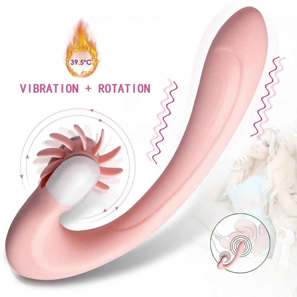 Heating Rotation Vibrator 20 Speed Oral Tongue Licking Clit Stimulation Vibrators Intimate Adult Sex Toys For Women Masturbation | Красота и