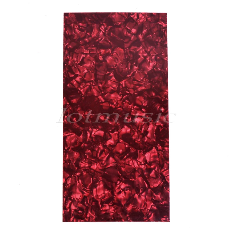 

1Pcs Red Pearl Celluloid Guitar Head Veneer Shell 1.5mm Thick