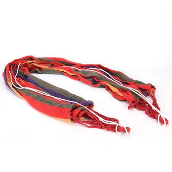 

High Quality Portable Outdoor Garden Hammock Hang Travel Camping Swing Canvas Stripe hammock For 1 Person