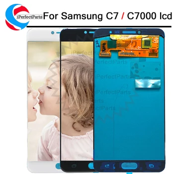 

LCD display Touch Screen Digitizer For Samsung Galaxy C7 C7000 LCD Display 1920x1080 5.7'' AMOLED LCD assembly replacement