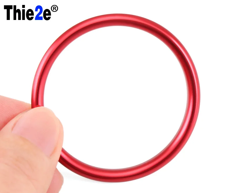 

4x Interior Red Dashboard Air Vent Outlet Ring Cover Trim For Audi A1 2014-2017
