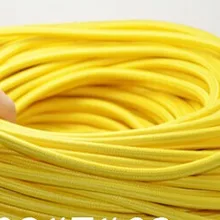 25 метров длинные желтые цветные подвесные лампы текстильные медные eletric шнур винтажная ткань витой провод освещения шнур