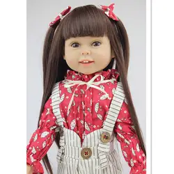 45 см/18 дюймов Америка девочки куклы игрушки для детей подарок на день рождения, Reborn куклы Младенцы Девочки Куклы Мягкие Новогодние подарки