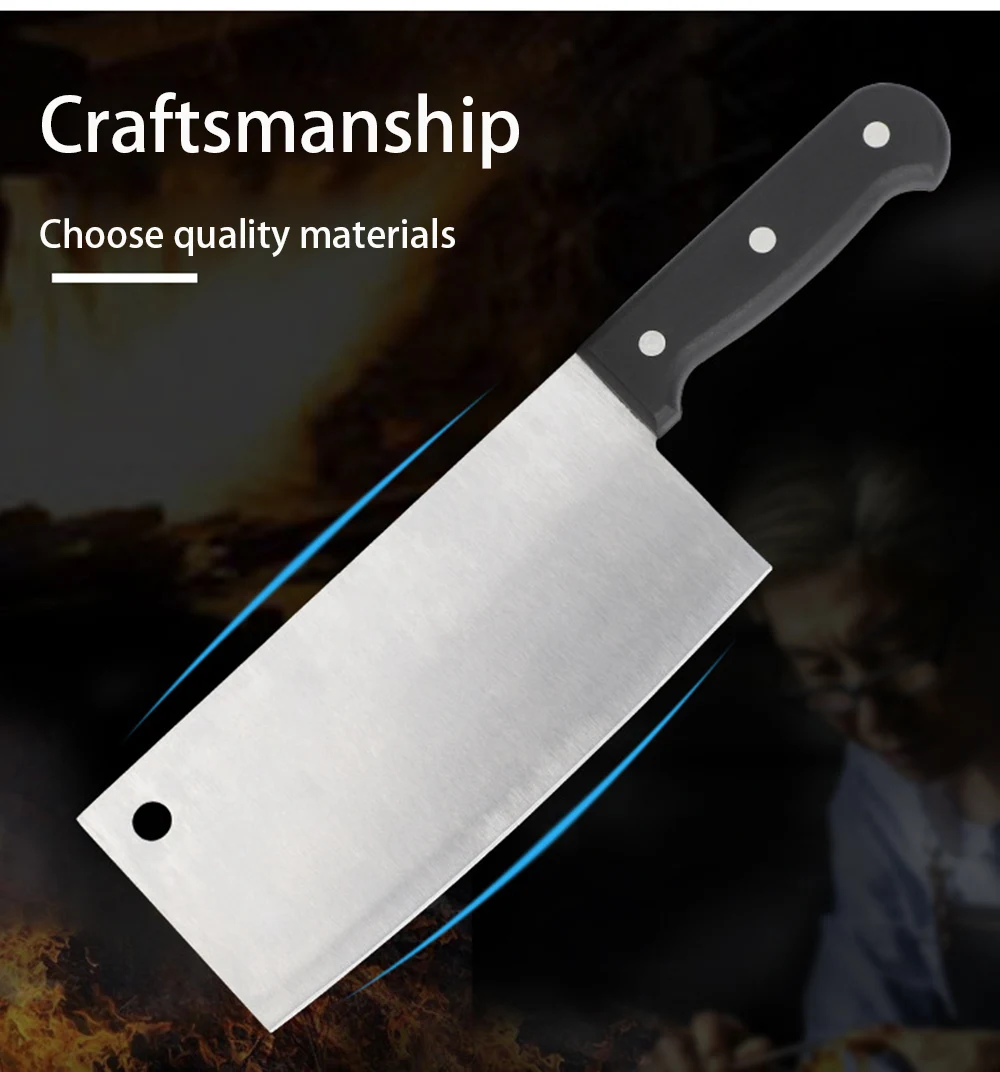Многофункциональный кухонный нож из нержавеющей стали, поварские ножи 3Cr13, супер Острый кухонный разделочный нож, слайсер, резак, Кливер, инструменты