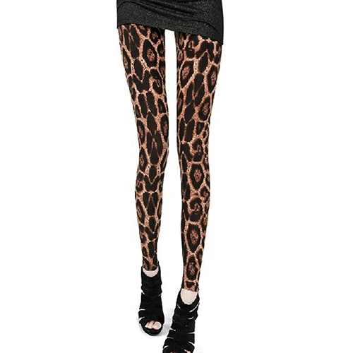 

Women's Fashion Sexy Slim Fit Elastic Leopard Print Tights Pants