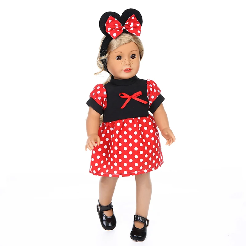 Hot dress Fit for American Girl Doll Clothes 18 inch Doll , Christmas