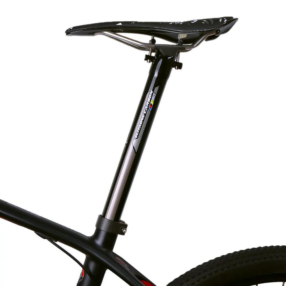 Дорожный велосипед полный углеродного волокна подседельный штырь для горного велосипеда, подседельные штыри MTB части 27,2/30,9/31,6 мм x 350 мм Велосипеды части Титан винты