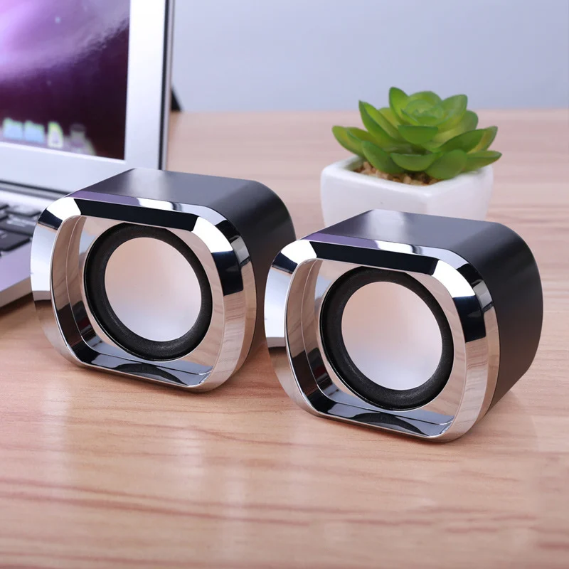 Проводной Двойной стерео колонки для ноутбука USB Powered с басом менее искажений EM88