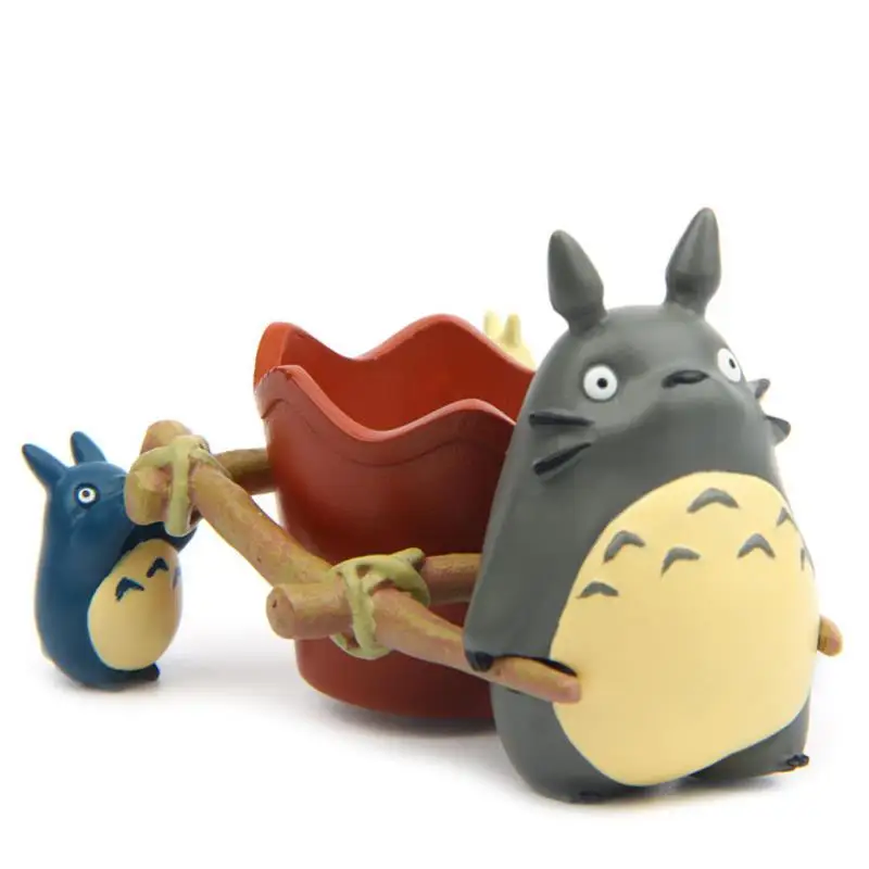 1 компл. Милая студия Ghibli Хаяо Миядзаки Мой сосед Тоторо игрушка смола Аниме мультфильм фигурка модель детские игрушки подарки