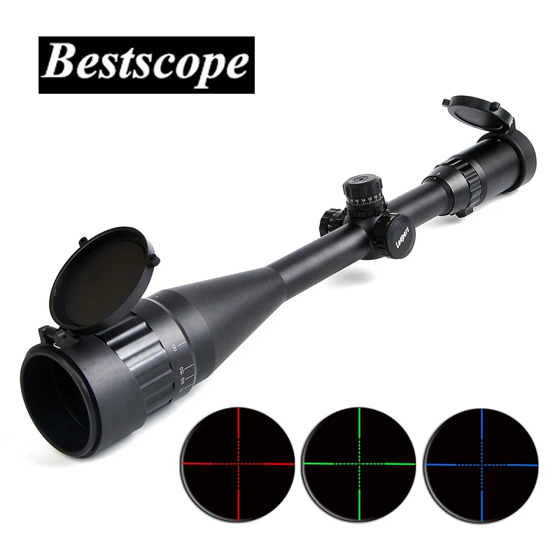 LEAPERS 6 24X50 AOL Hunting Rifle Scopes Sniper Scope Tactical Optics Scopes RGB Illuminated For