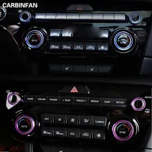 Ручки переключателей, кнопки, поворотное кольцо, крышка нагревателя, тепловой климат контроль, A/C циферблаты, 4 шт. для KIA SPORTAGE QL