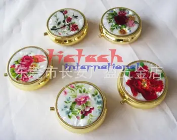 

by ems or dhl 500pcs Mini Portable Folding Pill Case Vitamin Drug Medicine Organizer Box Pill Boxes Makeup Travel Storage Case