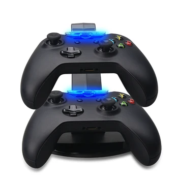 

Dual Charger Controller Stand USB LED Fast Charging Adapter Stand Dock Station for Dual Xbox One Game Controller Gamepad