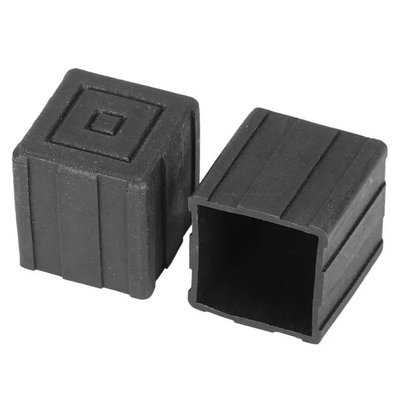 

Square Furniture Table Chair Leg Foot Cover Cap 20mmx20mm 30pcs Black