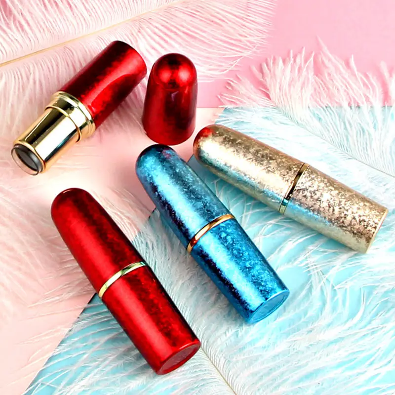Gold red blue high-grade lipstick tube bullet shape empty Lip balm container F20172992 | Красота и здоровье