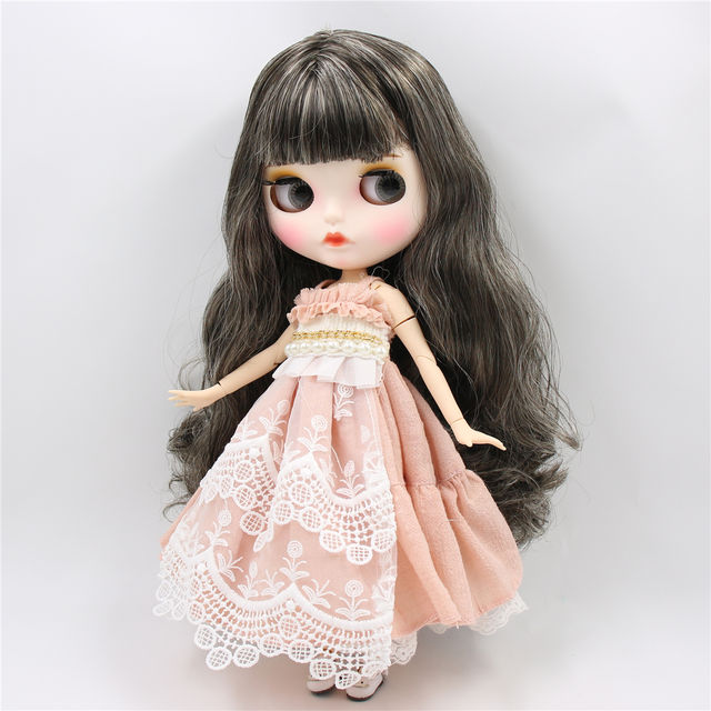 Myra Premium Custom Blythe Boneka Dengan Wajah Cemberut