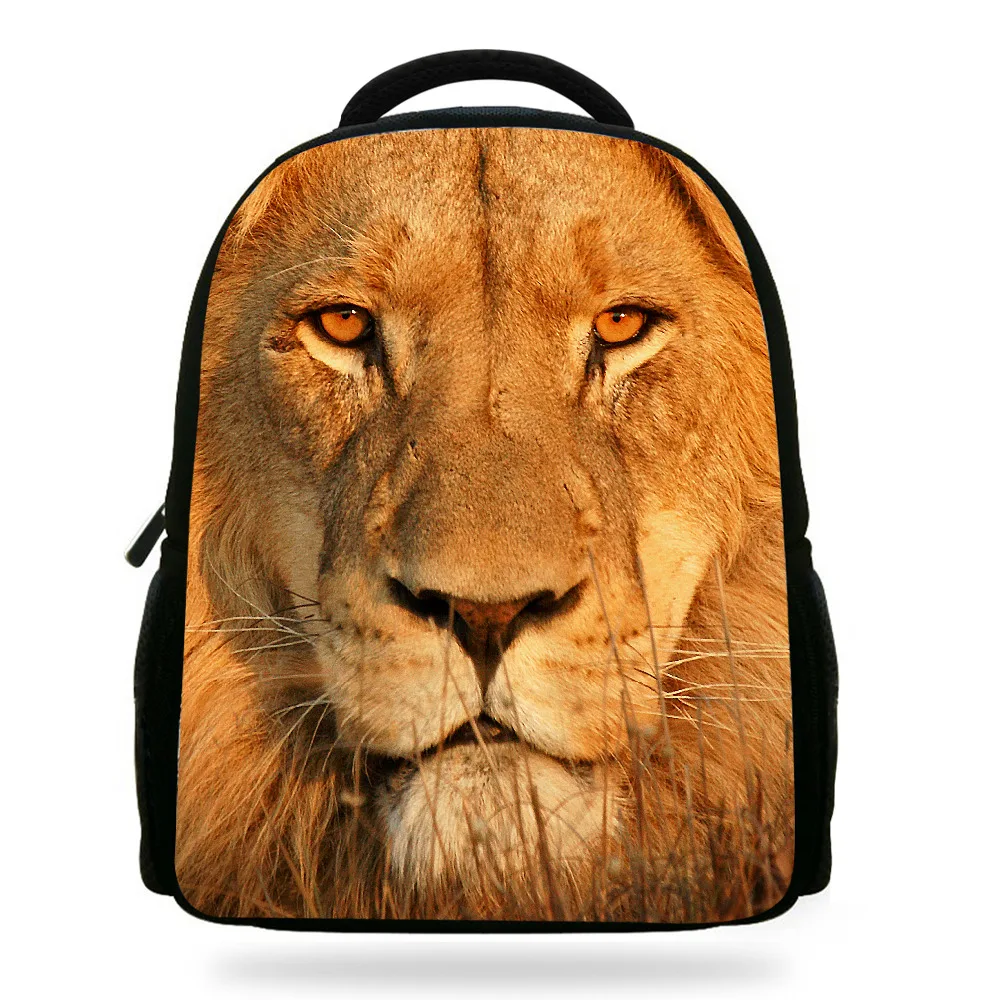 14inch Cute Animals School Backpacks Girls Infantil Bag Cool Lion