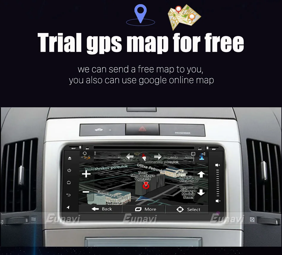 Excellent Eunavi 2 Din Android 8.1 Car DVD Player Radio Stereo GPS Navigation For Toyota Hilux Vios Old Camry Rav4 Prado 2003-2008 wifi bt 7