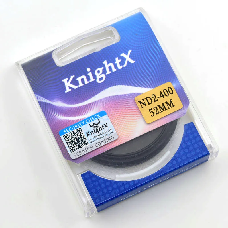 KnightX ND2-400 52 мм 52 мм ND2 к ND400 переменной плотности ND Камера фильтр для объектива canon eos sony nikon фотографии цветная фотография