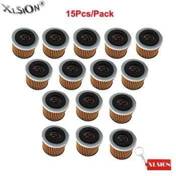 

XLSION 15Pcs Oil Filters For Yamaha ATV TTR250 WR250F YZ400F YZ426F YFM 400 350FW Big Bear 350X Warrior 350FX Wolverine