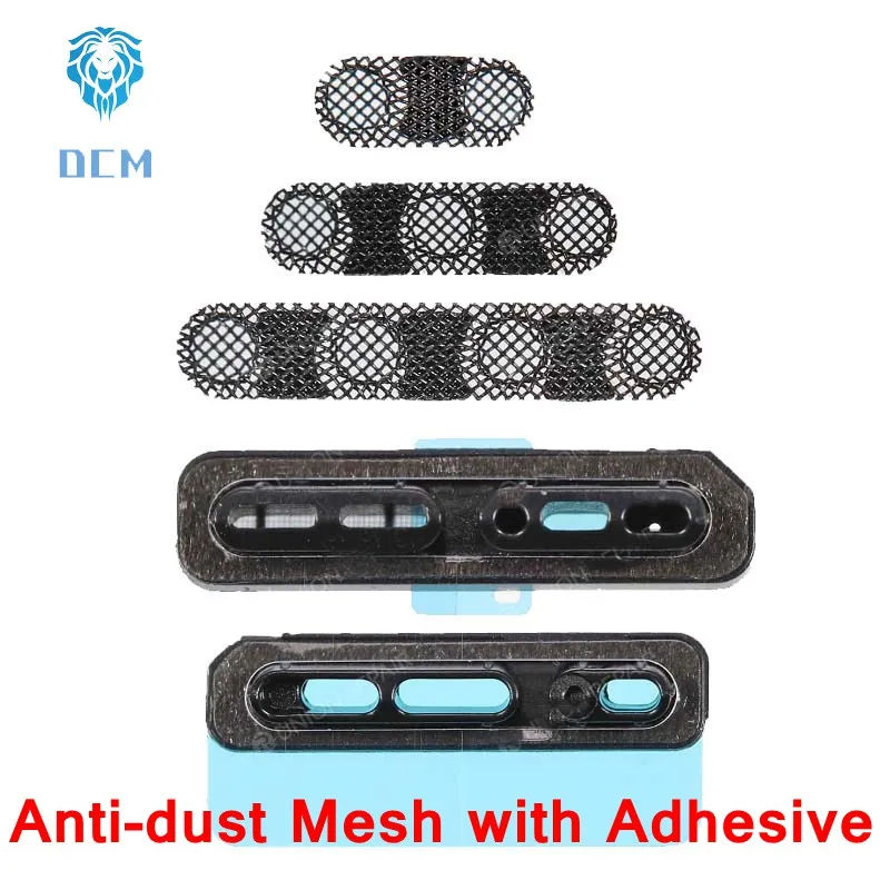 

OEM for iPhoneX Charge Flex Anti-dust Mesh with Adhesive Replacement parts 5pcs/set- Black 50set