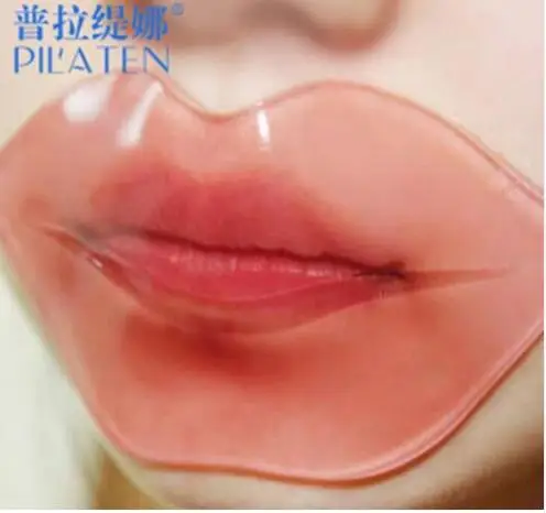 100 шт. PILATEN губ Collagen Crystal Mask глубоко увлажняющий Anti губы морщин полнее Губы уход